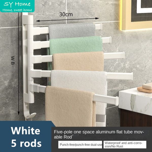 Bathroom Towel Rack Rotatable - Image 4