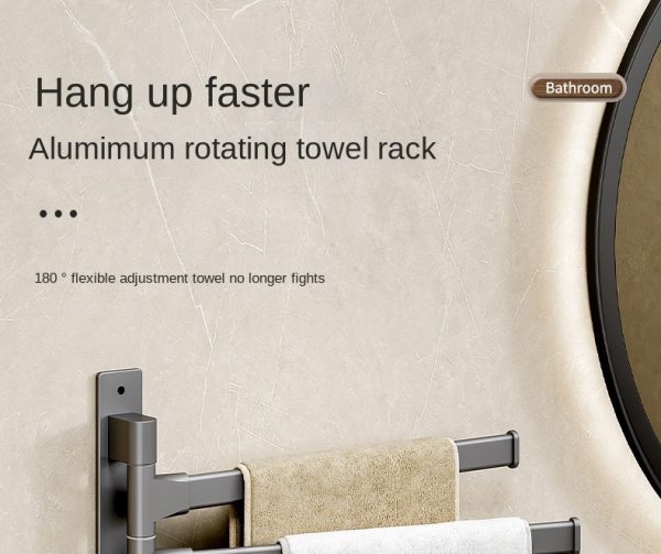 Bathroom Towel Rack Rotatable - Image 5