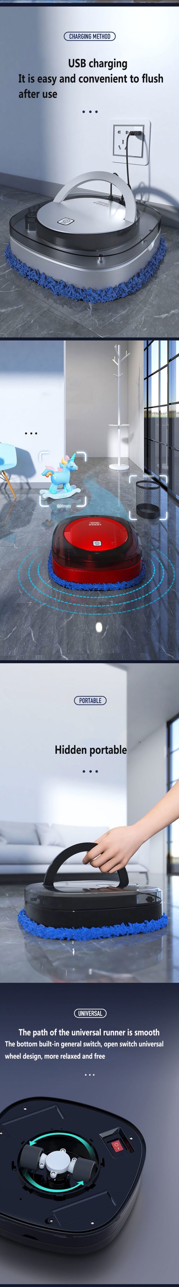 New Xiaomi Smart Vacuum Cleaner Robot USB Wireless - Image 9