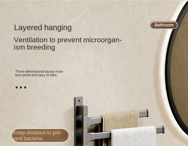 Bathroom Towel Rack Rotatable - Image 9