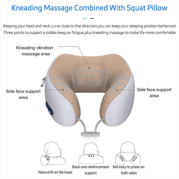 Multifunctional U-shaped Pillow Massage - Image 4