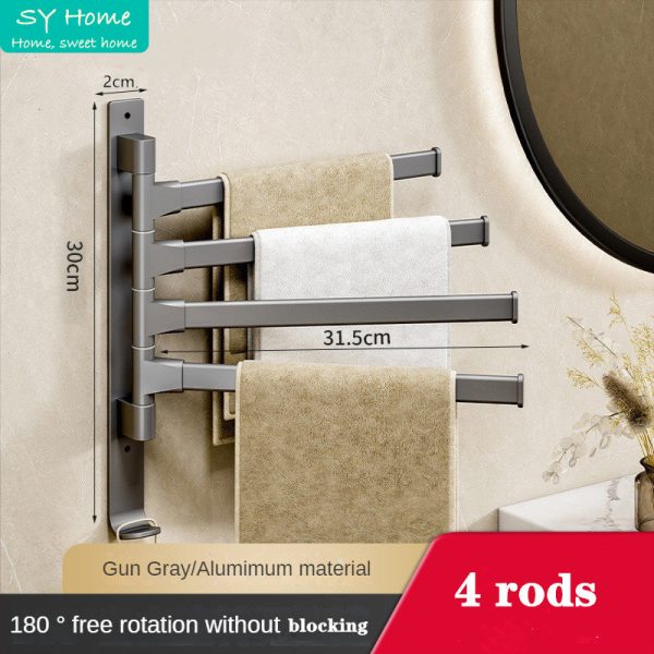 Bathroom Towel Rack Rotatable - Image 3